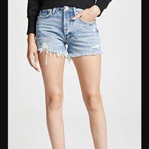 Agolde Parker short size 25 in “swampmeet” color